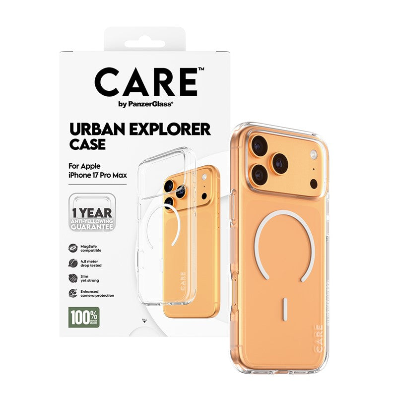 PanzerGlass Care iPhone Air / iPhone 17 Pro / iPhone 17 Pro Max Case Transparent Urban Explorer PanzerGlass Care iPhone Air / iPhone 17 Pro / iPhone 17 Pro Max Case Transparent Urban Explorer